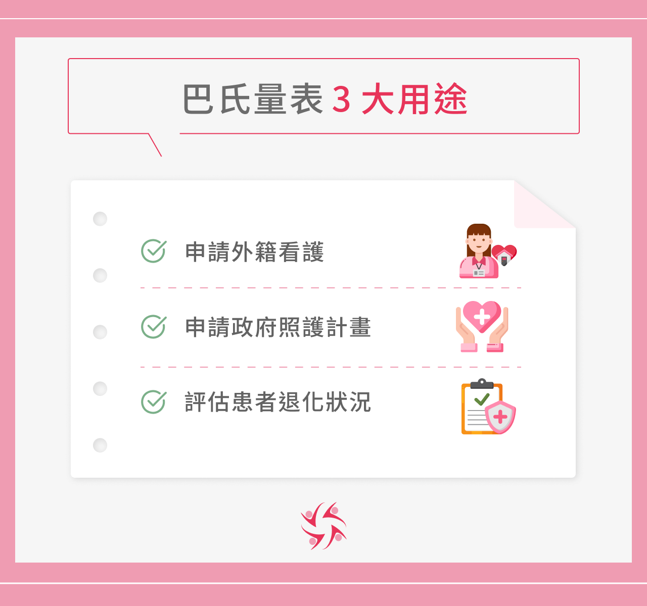 巴氏量表 3 大用途